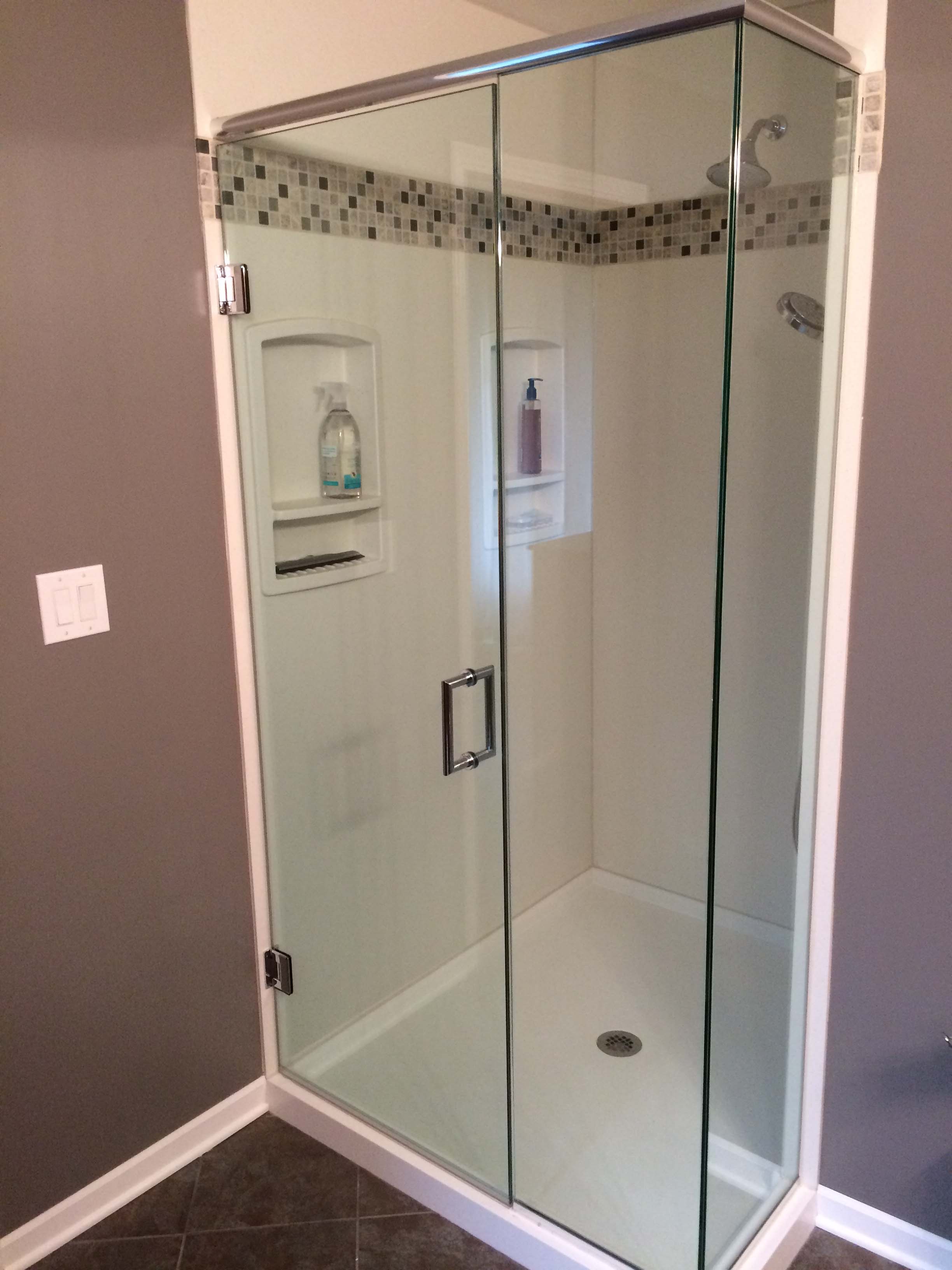 picture of a glass shower door